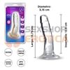 Dildo con sopapa transparente